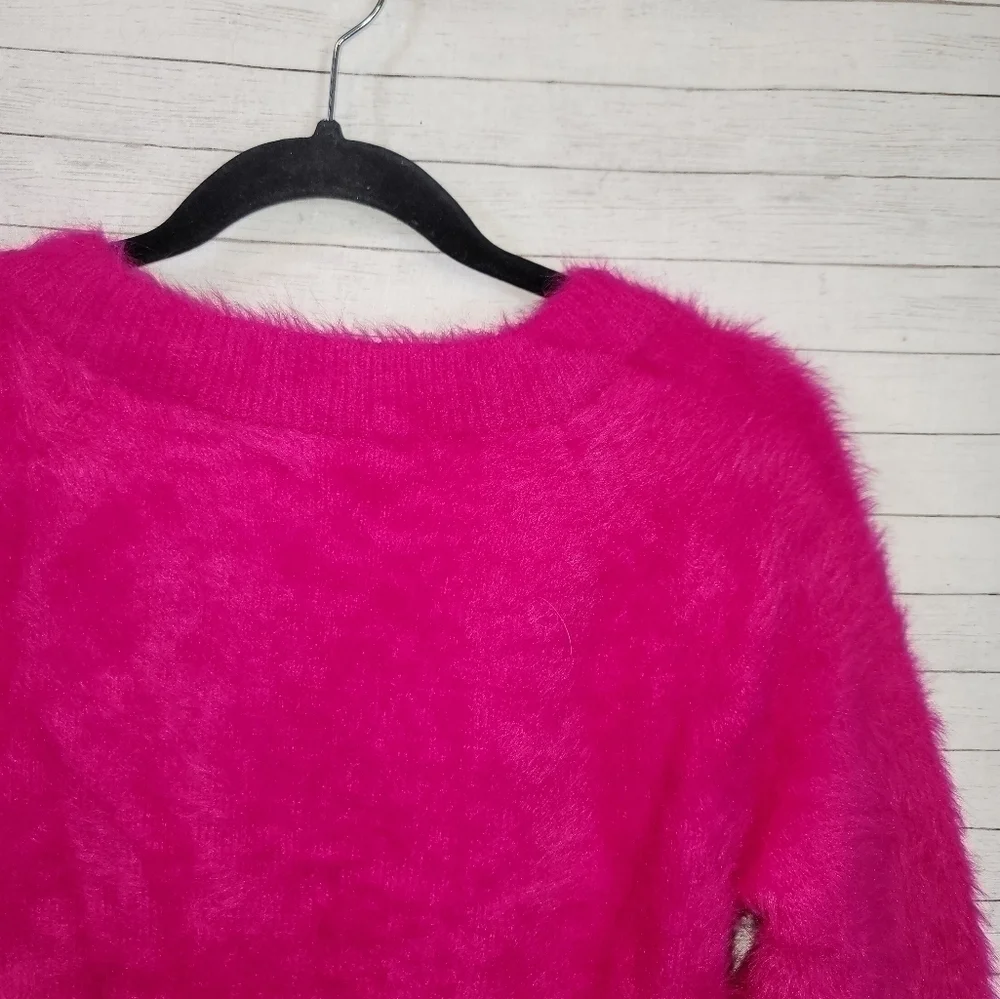 LOU & GREY ALISTAR FUSCHIA PINK SWEATER, SZ XS